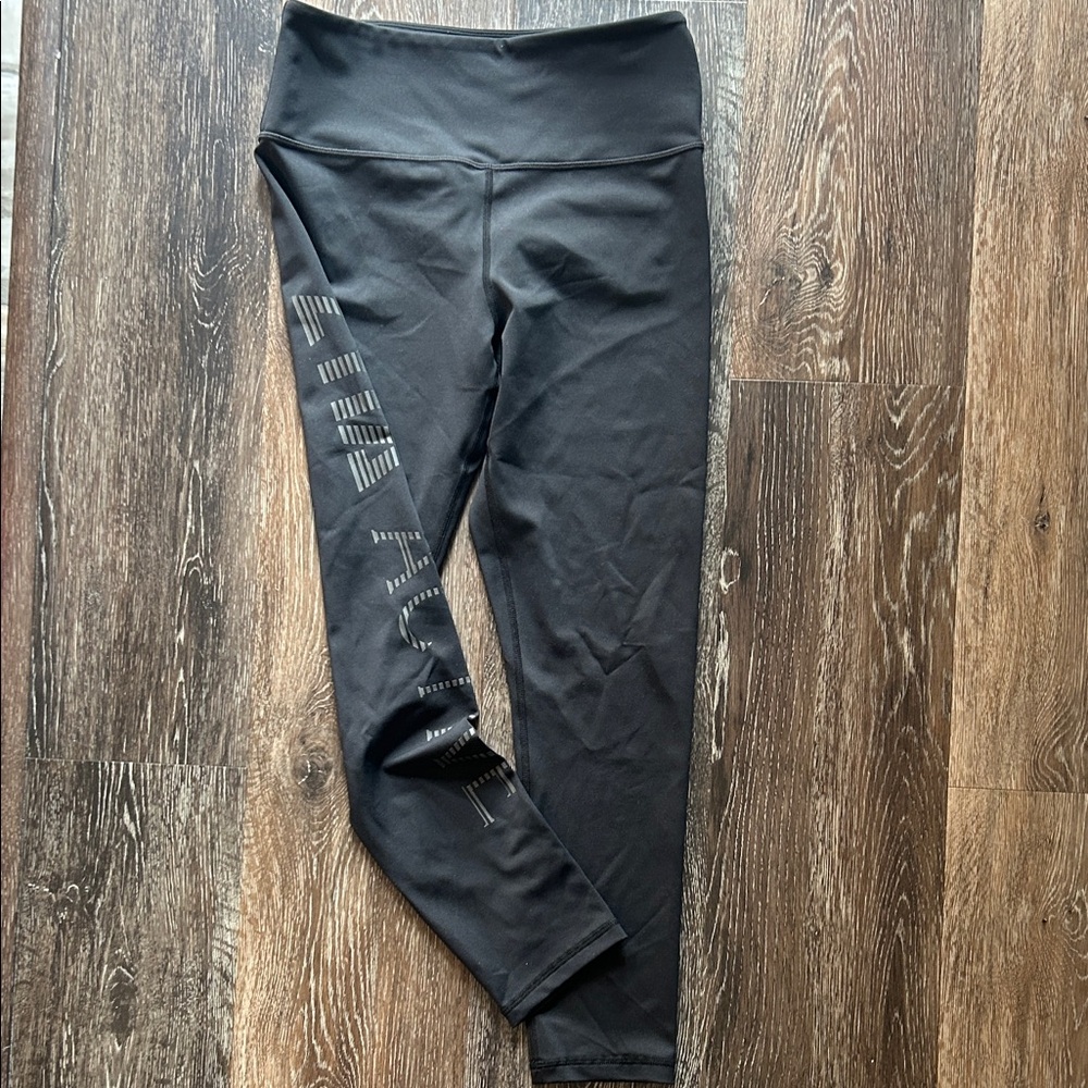 Zyia Black High-Waisted Leggings
